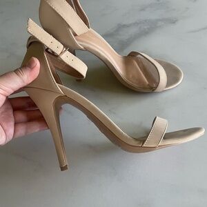 Anne Michelle Nude High Heel Sandals